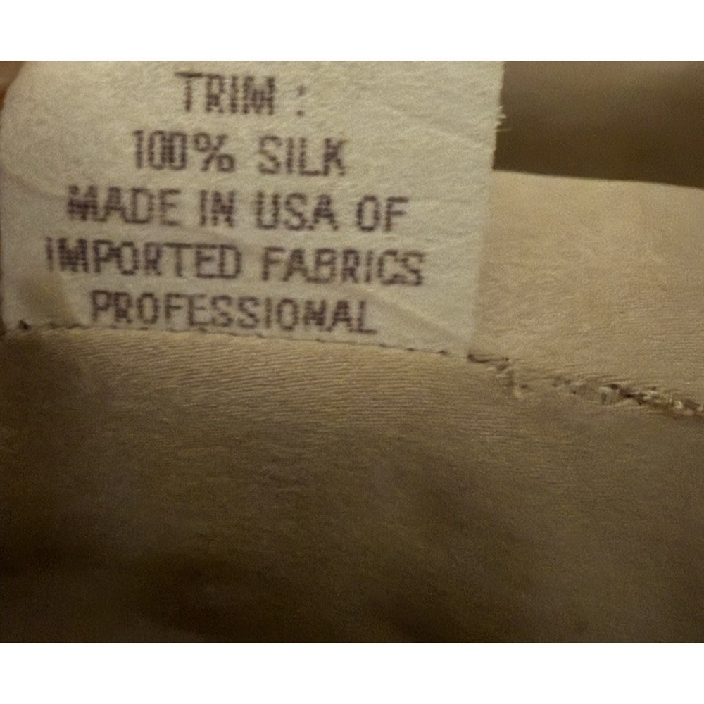 Vtg Heidi Weisel Silk Mini Slip Dress Champagne USA 90s Y2K Minimalist Luxury - Picture 9 of 16